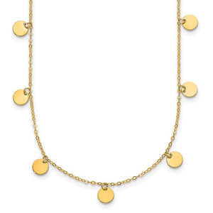 14K Dot Necklace