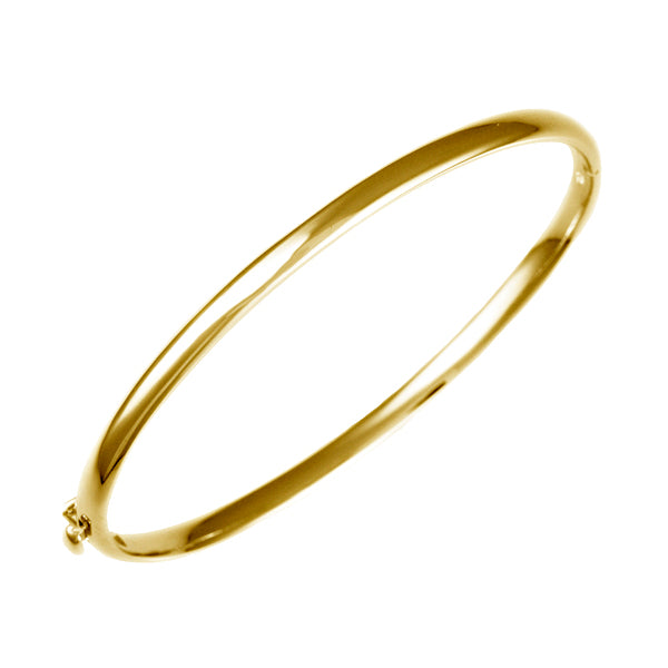 Handmade Plain Bangle Bracelet - 14K Solid Gold | 29 Grams | Size 6.5 | In  Stock | eBay