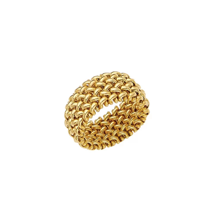 mesh ring gold