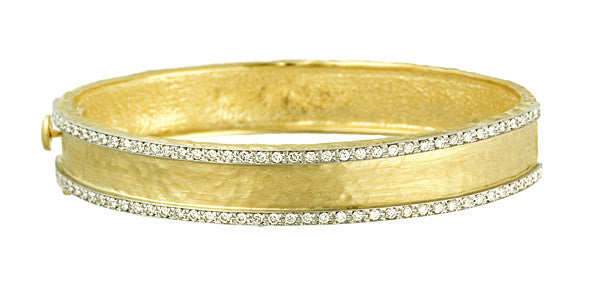 Quad Bangle, Hammered 18K Gold – David Webb