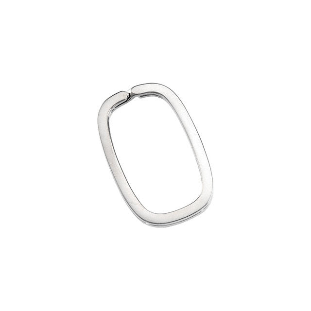 Sterling Silver Rectangle Split Key Ring Mrs. Jones Company